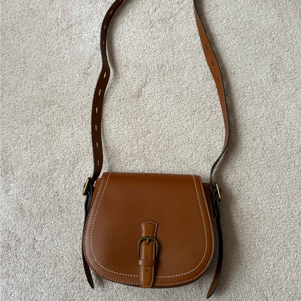 Sam Edelman Brown Leather Saddle Bag